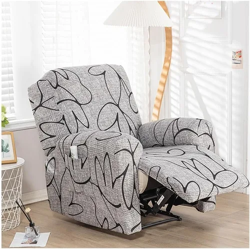Vista 32 de Lazyboy - Funda para silla reclinable, 4 piezas, fundas para sofá reclinable, fundas antideslizantes y reclinables con bolsillos de almacenamiento