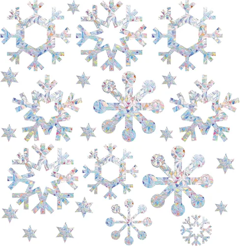 Vista 11 de GORGECRAFT 19 calcomanías de trébol para ventana de arco iris, cristal de cuatro hojas, no adhesivas, anticolisión, calcomanías de la suerte