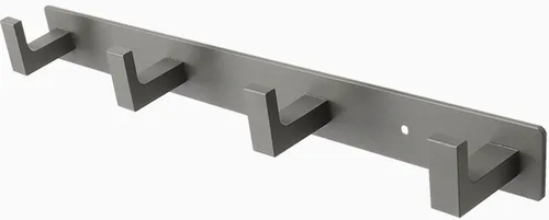Vista 10 de Perchero, 3 Ganchos Triples de Acero Inoxidable Resistente, Ganchos de Pared Montados en la Pared, Barra de Ganchos Rústica para Ropa/Llaves