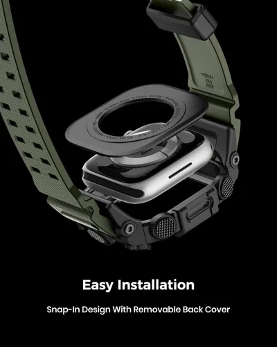 Vista 6 de amBand 1.732 pulgadas (1.732 in) para Apple Watch SE2/SE/6/5/4 Band Hombre, funda resistente M3 y correa duradera accesorio de protección