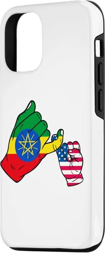 Vista 2 de iPhone 15 Parent and child Ethiopia USA family Case