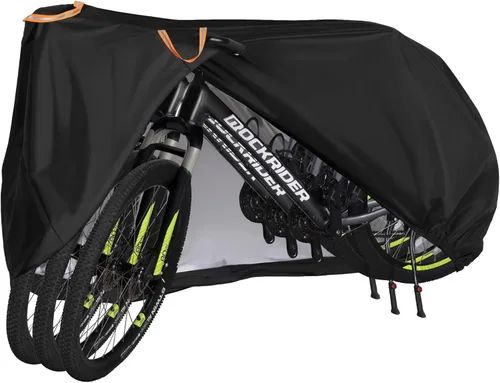 Vista 10 de Puroma Funda para bicicleta impermeable al aire libre, cubierta de bicicleta para lluvia, sol, rayos UV, polvo, viento, con agujero de bloqueo