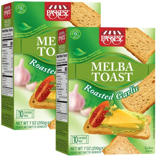 Vista 9 de Snacktery Original Melba Toast Crackers – Galletas de pan plano finas y crujientes – Mini tostadas clásicas para salsas, untables, ensaladas