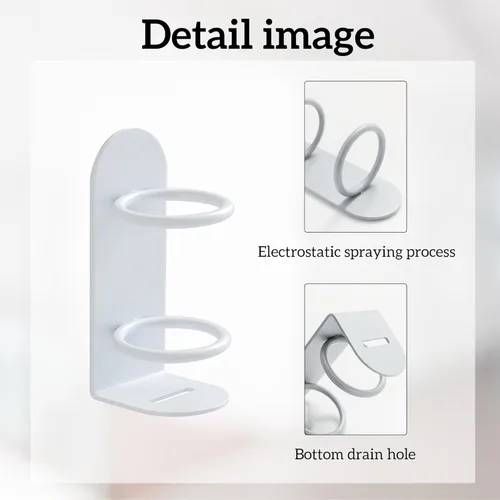 Vista 3 de Paquete de 4 soportes eléctricos para cepillos de dientes, soporte eléctrico blanco para cepillos de dientes, soporte para cepillo de dientes