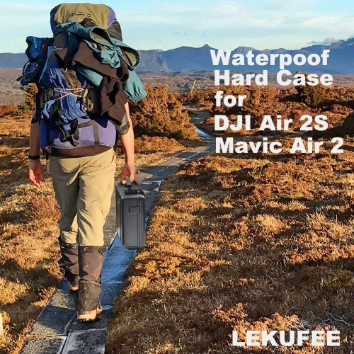 Vista 7 de Lekufee Funda de transporte compatible con el nuevo DJI Air 2S Drone o DJI Mavic Air 2 Drone Quadcopter y más accesorios Mavic Air 2