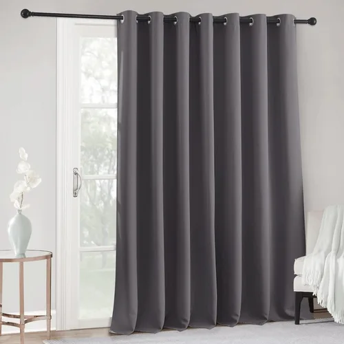 Vista 69 de RYB HOME Cortinas portátiles para puerta con privacidad, cortinas opacas y aislantes térmicas para dormitorio, armario, sala de estar, comedor