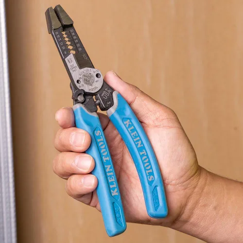 Vista 11 de Klein Tools K12075 Pelacables resistente, diseño forjado delgado, herramienta de pelado de cables de apertura automática, alicates eléctricos