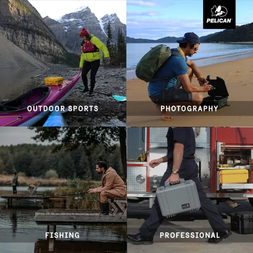 Vista 4 de Estuche con espuma (negro) Pelican 1200