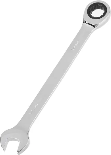 Vista 11 de Auniwaig Llave combinada de trinquete,Llave inglesa métrica de 0.315 in pulido de extremo abierto,Herramientas de llave de trinquete de diseño de 12