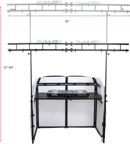 Vista 2 de ProX XF-MESATRUSS - Soporte de iluminación para mesa-fachada, compatible con MESA MK2 y MESA Media