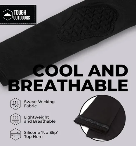 Vista 6 de Tough Outdoors Manga acolchada para el brazo, manga de codo acolchada, manga de brazo de baloncesto, manga para codo de voleibol, almohadilla