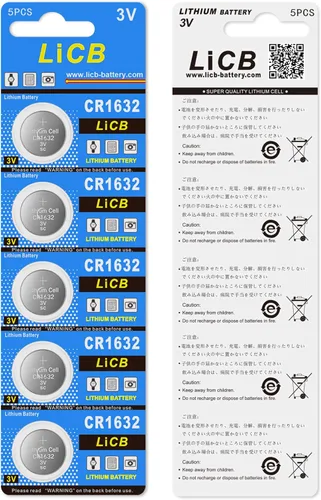 Vista 7 de LiCB Paquete de 10 baterías de litio CR1632 3V CR 1632