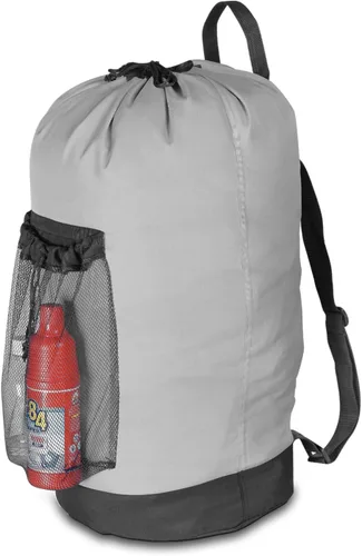 Vista 12 de Dalykate Mochila para lavandería, mochila con correas para el hombro y bolsillo de malla, bolsa de nailon duradero con cierre de cordón
