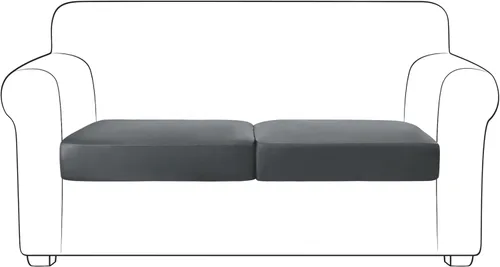 Vista 59 de Yates Home Funda de cojín de piel sintética para sofá, funda elástica resistente al agua, para asiento de caravana, sofá biplaza, protector