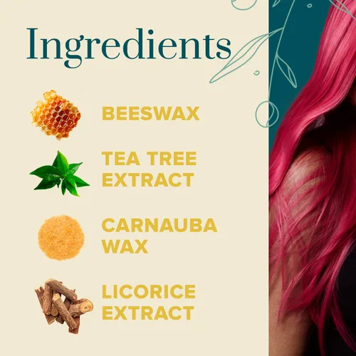 Vista 4 de Odeon Cera de color azul para el cabello, 4.23 onzas, tinte temporal lavable para el cabello con cera de abejas y árbol de té, fácil de peinar