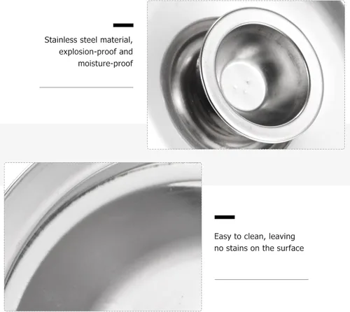 Vista 8 de Yardwe Tapa de olla de acero inoxidable, tapa de olla de acero inoxidable, tapa de olla de condimento, tapa de cacerola, tapas de utensilios