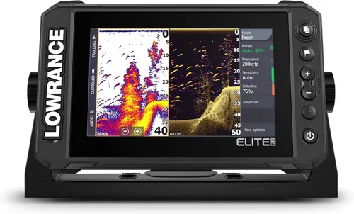 Vista 8 de Lowrance Elite FS Fishfinder/Chartplotter, Available with and Without Transducer