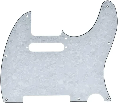 Vista 33 de KAISH Carcasa de 8 agujeros estilo Tele para guitarra TL con orificios para tornillos de montaje de pastilla para Tele/Telecaster Nácar de perla