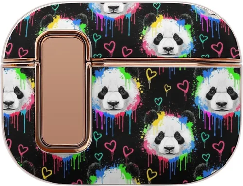 Vista 8 de Headphone Cover Compatible with Airpods Pro 2 Case Pink Floral Unicorn, Plastic, with Lock, Shockproof Protective