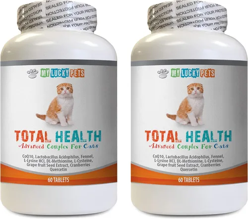 cat Vitamins Treats – Fórmula de salud total para el cabello, piel, dientes, ojos, salud urinaria, refuerzo inmunológico, extracto de arándano para