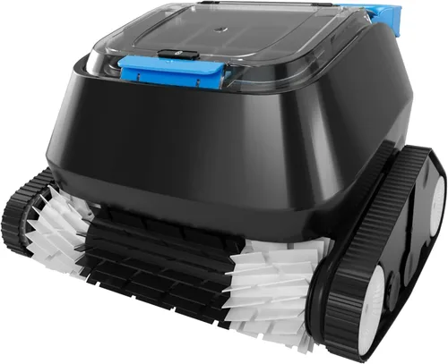 8streme Black Pearl Ultra Robotic - Limpiador de piscinas - Aspiradora enterrada alimentada por batería para piscinas de hasta 10 pies de