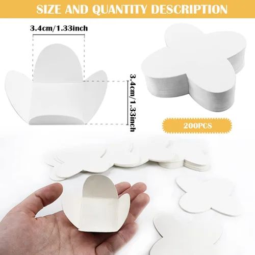 Vista 2 de 200 forros para cupcakes, envoltorios de trufas, tazas de caramelo de chocolate, forros para hornear para bodas, fiestas, cumpleaños, baby shower