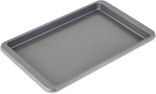 Vista 32 de KitchenAid Bandeja para hornear de acero aluminizado antiadherente de ingeniería suiza, apta para lavavajillas, Agave, 9x13 pulgadas