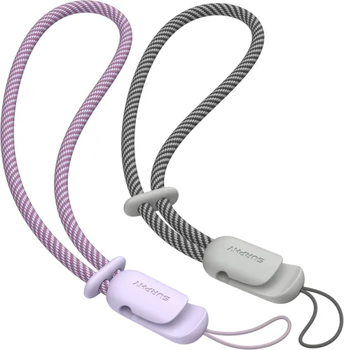 Vista 8 de SURPHY Paquete de 2 cordones de teléfono para funda de teléfono celular, correa de muñeca de teléfono para funda, correa de teléfono celular