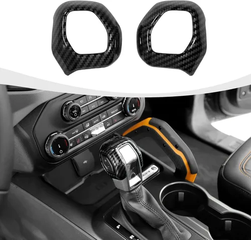 Vista 11 de RAZPOY Cubierta de la perilla de la palanca de cambios compatible con accesorios interiores Ford Bronco 2021-2025, color azul