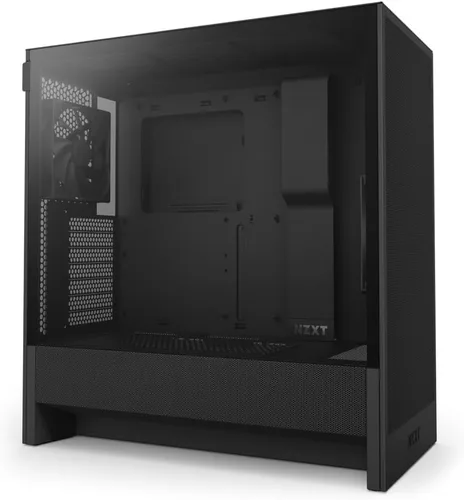 NZXT H5 Flow 2024 - Carcasa compacta ATX para juegos de PC de media torre - Alto flujo de aire - 2 ventiladores de 4.724 in incluidos - Soporte