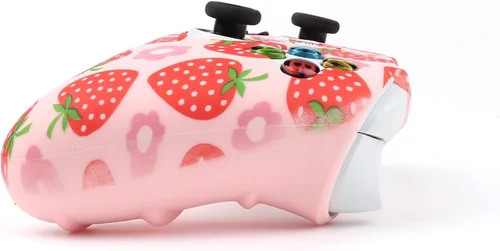 Vista 4 de RALAN Funda protectora de silicona antideslizante compatible con Xbox Series WirelessWired Gamepad Joystick con 2 bonitas tapas de agarre para pulgar