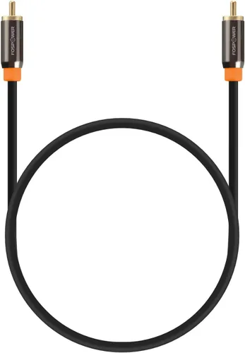 Vista 3 de FosPower Cable coaxial de audio digital [conectores chapados en oro de 24 quilates] Premium S/PDIF RCA macho a RCA macho para cine en casa, HDTV