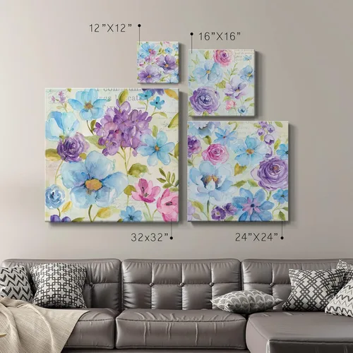 Vista 19 de Wexford Home Colección de primavera de jardín de campo francés, colección de primavera, juego de 4 paneles para decoración de pared de oficina