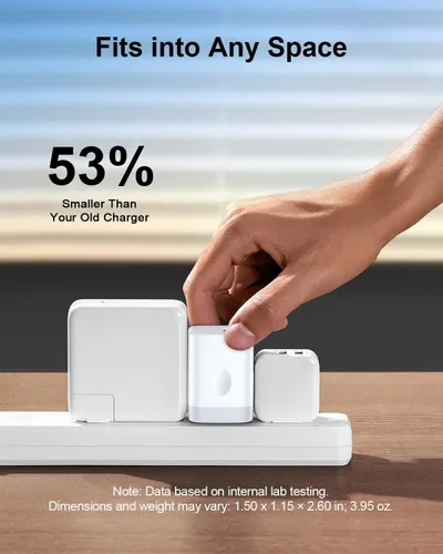 Vista 5 de Bloque de cargador rápido USB C Google Pixel 10a 9 8, cargador de pared de doble puerto para Google Pixel 10 Pro Fold 9a 9 Pro XL 8a 8 7a 7 6a 6 5a