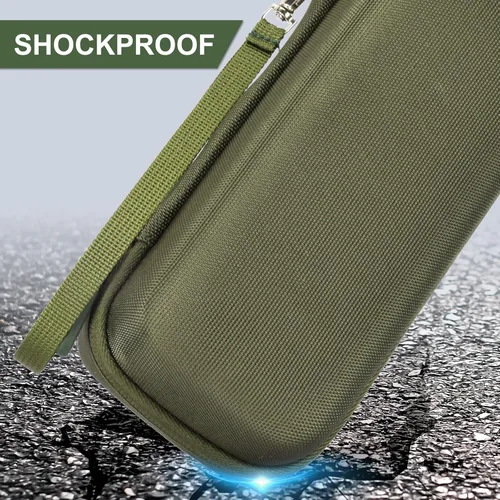 Vista 5 de Funda rígida de EVA para JBL Flip7/6/5 Altavoz Bluetooth portátil impermeable, compatible con JBL Flip 4 Premium Travel Bolsa de transporte y Verde