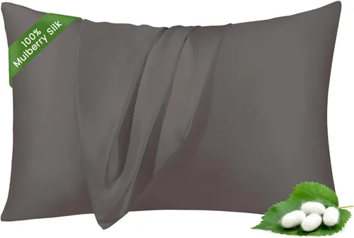Vista 15 de THXSILK Funda de almohada de seda de morera 100 % natural para cabello y piel, grado 6A, 1 paquete, fundas de almohada de seda de morera con cierre