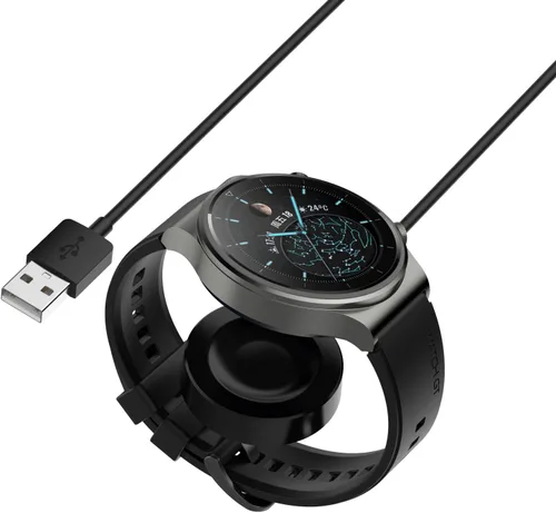 Vista 4 de Compatible con Huawei Watch GT3 Pro Cable de carga USB de repuesto, cargador USB AWADUO Cables magnéticos de carga para Huawei Watch D para hombres