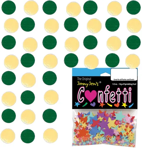 Vista 55 de Confetti Circle 1/4" Negro, Azul Marino Combo - 2 bolsas de media onza (1 oz) (8550/9971)