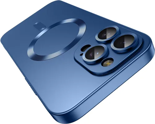 Vista 15 de Funda magnética para iPhone 13 Pro MagSafe con protector de lente de cámara, protección completa, delgada, suave, a prueba de golpes, antiarañazos
