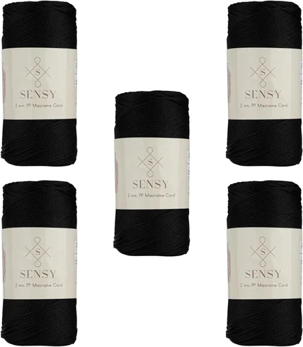 Vista 77 de Sensy Premium 2mm 229.5 metros de cuerda de poliéster 100% cordón de polipropileno Cordón de macramé 2mm Cordón para bolso de crochet Hilo
