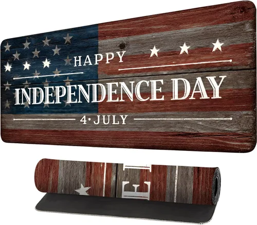 Vista 30 de Alfombrilla para mouse, antideslizante grande con bordes cosidos, tapete de escritorio para escritorio, laptop, computadora, teclado, protector