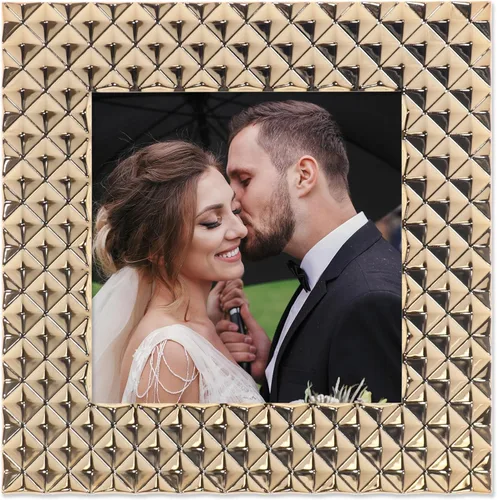 Vista 11 de Lawrence Frames Marco de metal, patrón de diamante, humo negro, 4x4