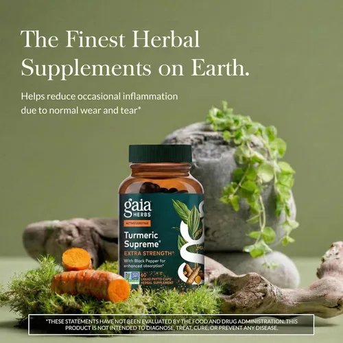 Vista 2 de Gaia Herbs Fito cápsulas de cúrcuma líquida suprema para mayor fuerza, 1, 1