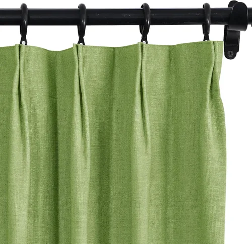 Vista 24 de Fcosie Cortinas plisadas de 50 pulgadas de ancho x 63 pulgadas de largo para cortineros transversales, cortinas de oscurecimiento de habitación
