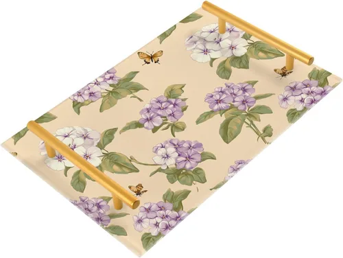 Vista 12 de Flowers Daffodils Snapdragon Iris Orange Tray for Bathroom Paper Towel Tray Desk Drawer Organizer for Sink