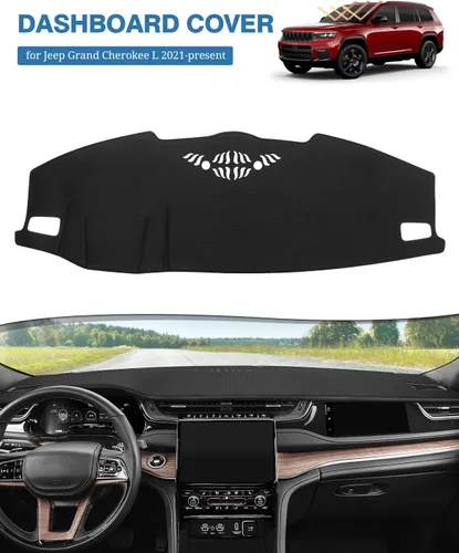 Vista 466 de FIILINES - Cubierta para tablero, accesorio para tablero de malla antideslizante, parasol sin reflejos y protector compatible con Toyota Tundra