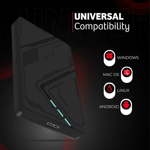 Vista 3 de Disco duro externo portátil de 1 TB, USB 3.0, disco duro de 2.5 pulgadas, transferencia de datos de alta velocidad y almacenamiento de respaldo
