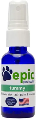 Vista 3 de Tummy - Suplemento natural, electrolito e inodoro para mascotas que alivia el dolor de estómago y las náuseas (gotero, 1 onza)