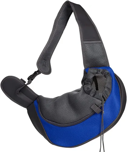 Vista 12 de Transportador para mascotas, de malla transpirable, portátil, seguro de viaje, con correa de hombro ajustable antideslizante para perros pequeños