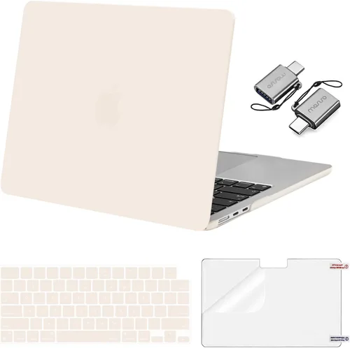 Vista 19 de Mosiso Funda para MacBook Air de 13 y 13.6 pulgadas, 2024, 2023 y 2022, M3 A3113, M2 A2681, Touch ID, carcasa rígida, cubierta de teclado, protector